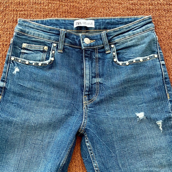 Zara Skinny Jeans with Embellished Pockets - Picture 3 of 8